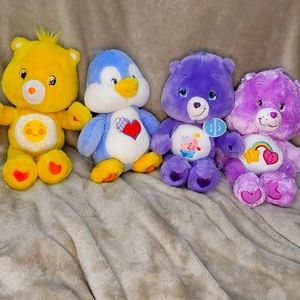 Care Bears & Cousins Lot of 4 plush bears